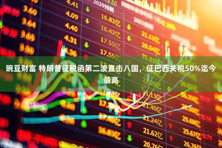 豌豆财富 特朗普征税函第二波直击八国，征巴西关税50%迄今最高